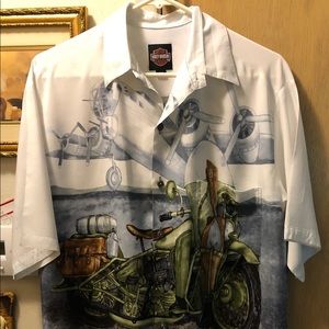 Tori Richard Harley-Davidson Casual/Dress Shirt